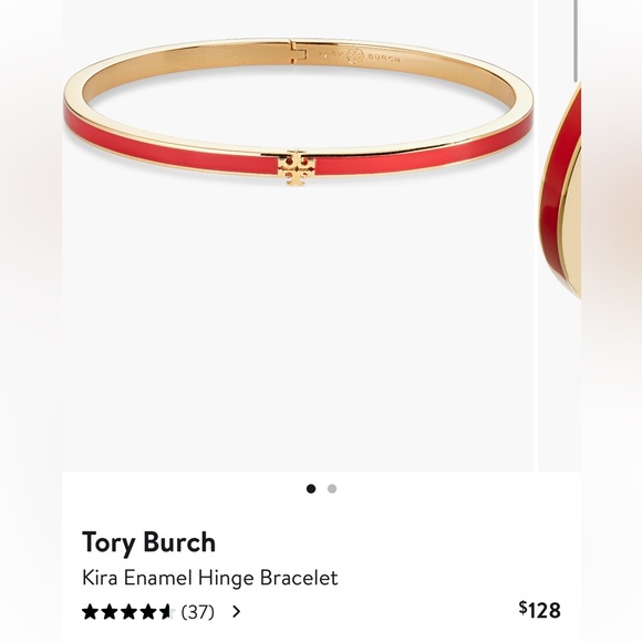 Tory Burch Jewelry - Tory Burch- ((hot pink)) Kira Enamel Hinge Bracelet